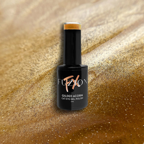 Fuzion Gilded Acorn Cat Eye FX Gel Polish