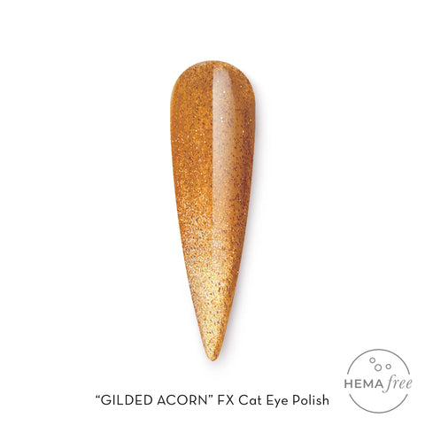 Fuzion Gilded Acorn Cat Eye FX Gel Polish