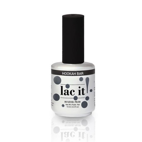 en Vogue Lac It! Hookah Bar medium grey crème with blue undertones UV/LED gel nail polish for professional nails and extensions bottle