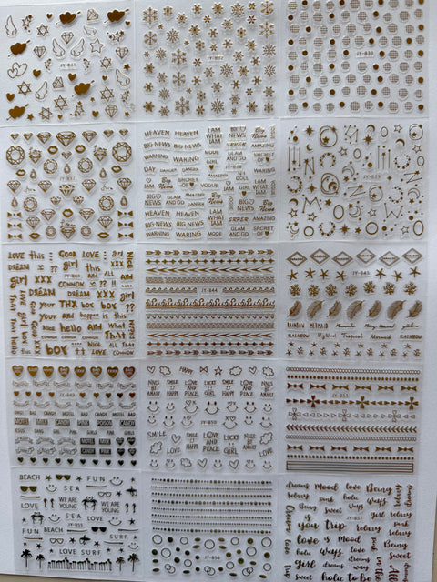3D Nail Decals (30 sheets)