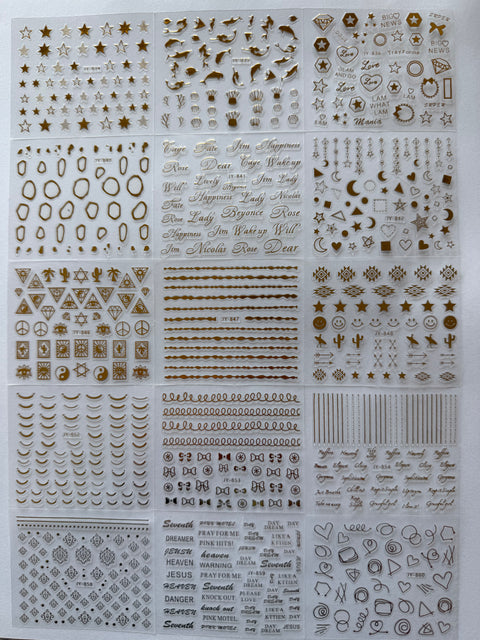 3D Nail Decals (30 sheets)