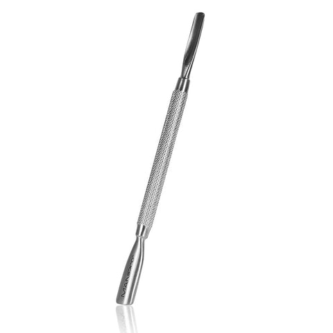 MANIPro Deluxe Cuticle Pusher (KI-02-0158) Kupa MANIPro Deluxe Cuticle Pusher has double ended tips which are most commonly used by professionals for pushing back the cuticles without scratching the nail or injuring the delicate area. Ideal for both manicure and pedicure. Stainless Steel can sterilize repeatedly without rusting.

Caution: Sharp object. Keep out of the reach of children.