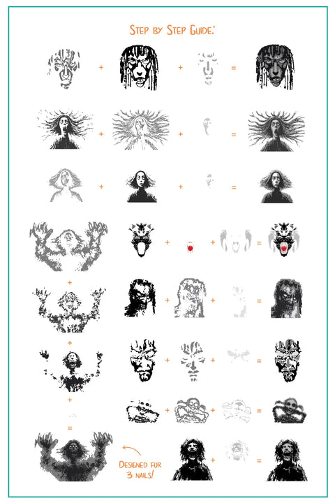 Clear Jelly Stamper Nightmare Halloween Stamping Plate