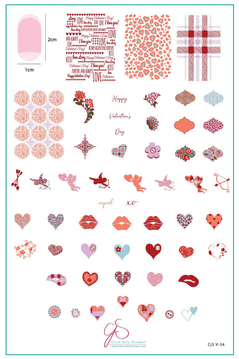 Clear Jelly Stamper Patterned Valentines