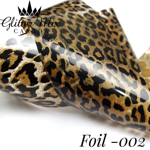 GlitterMix Transfer Foils Cheetah - DK BEAUTY
