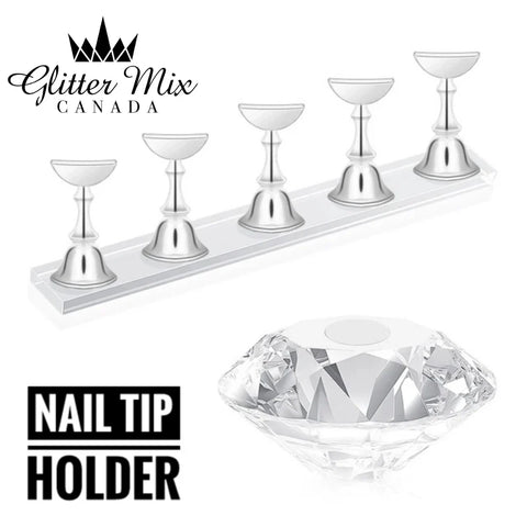 Glitter Mix Acrylic Nail Tip Holder