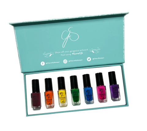 CJS Rainbow Stamping Polish Kit