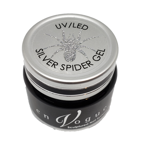en Vogue UV/LED Silver Spider Gel pot for professional manicures and extensions