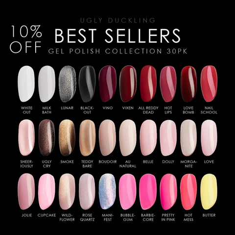 Ugly Duckling Best Sellers Gel Polish Collection – 30 Pieces