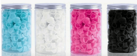 Disposable Ink Cups Hearts (80) - DK BEAUTY