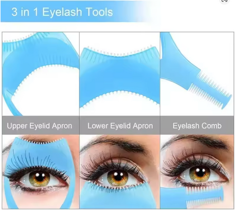 3 in 1 Eyelash Mascara Applicator Shield
