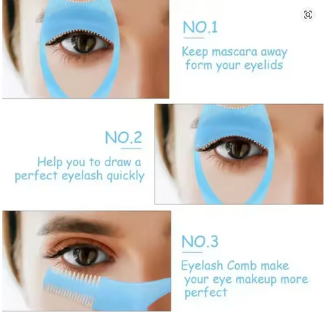 3 in 1 Eyelash Mascara Applicator Shield