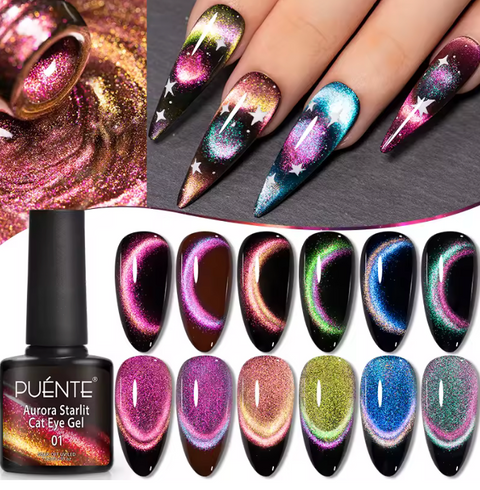 Rainbow Flashing Cat Eye Gel