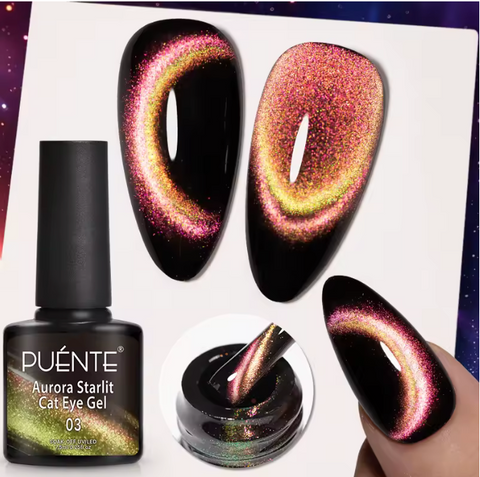 Rainbow Flashing Cat Eye Gel