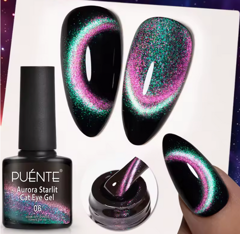 Rainbow Flashing Cat Eye Gel