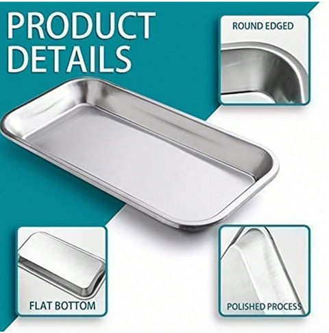 Stainless Lab Tray (2 Piece Set)