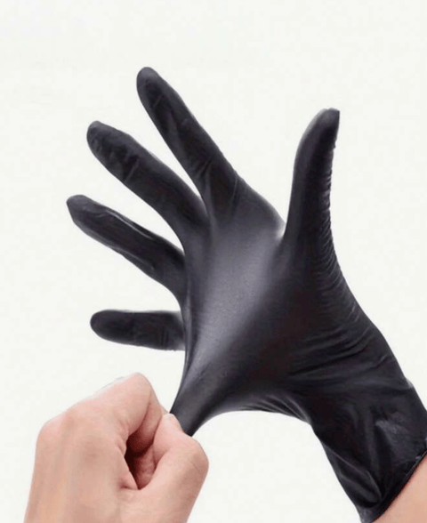 Black Nitrile Gloves (50) - DK BEAUTY