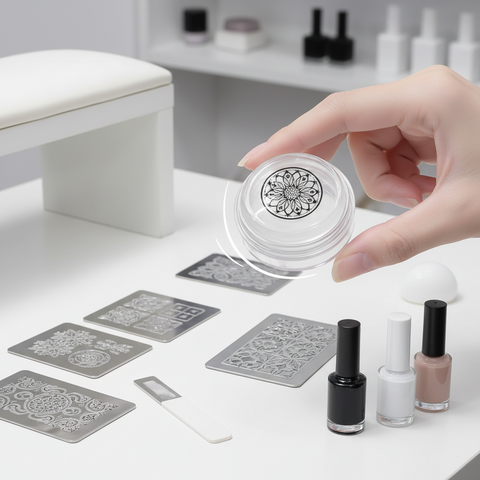 Super Sticky Silicone Stamping Button & Scraper