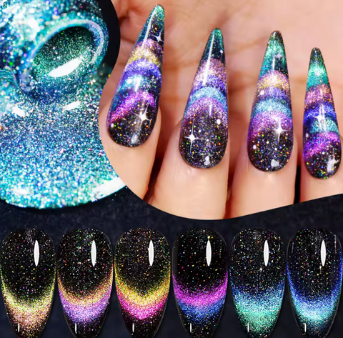 Disco Flashing Rainbow Magnetic Gel