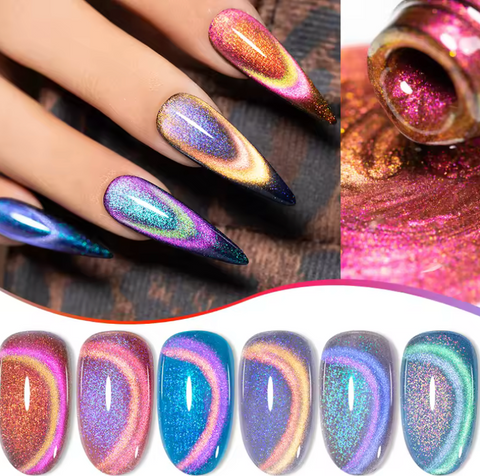 Dazzling 9D Flashing Magnetic Gel