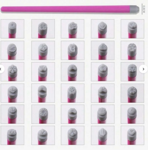 Nail Art Stamping Tool (30 Piece)