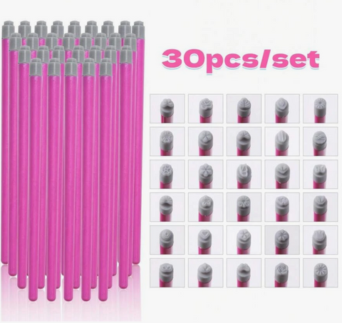 Nail Art Stamping Tool (30 Piece)