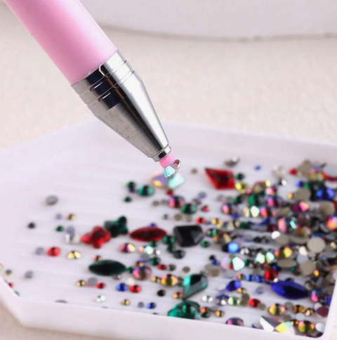 Wax Rhinestone Pick-Up Pen | Diamond Drill Dotting Tool