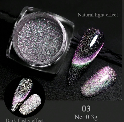 Cat Eye Magnetic Glitter Powder — 5 Piece Set