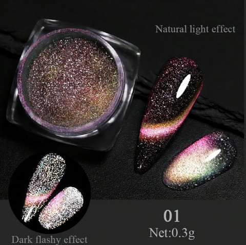 Cat Eye Magnetic Glitter Powder — 5 Piece Set