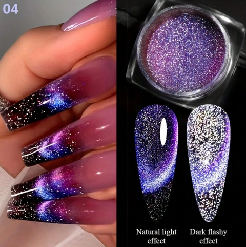 Cat Eye Magnetic Glitter Powder — 5 Piece Set