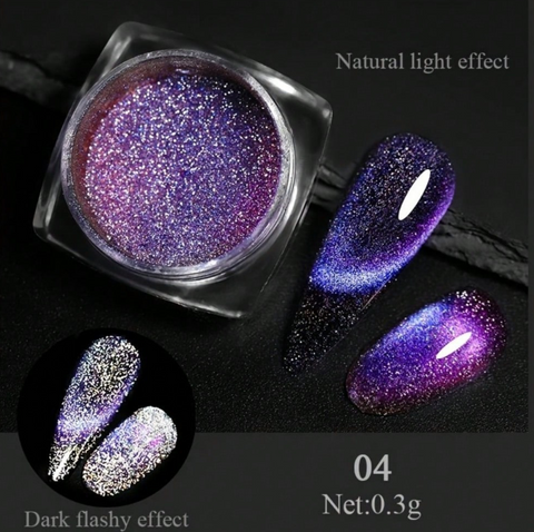 Cat Eye Magnetic Glitter Powder — 5 Piece Set