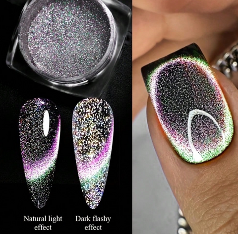 Cat Eye Magnetic Glitter Powder — 5 Piece Set