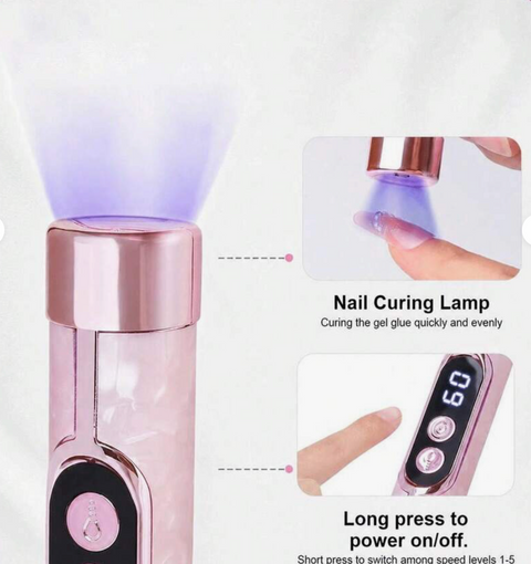 Travel E-file and Flash Cure Lamp