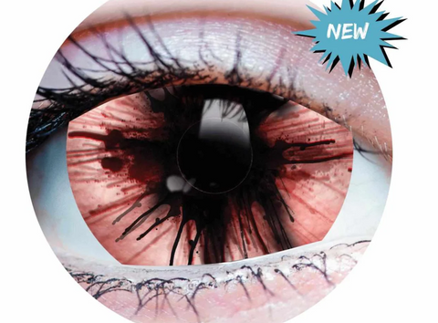 PRIMAL® Doom Red, Black, White Contacts