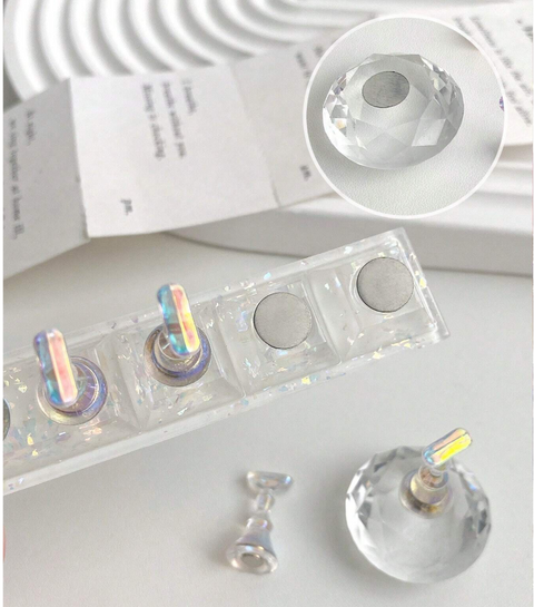 Aurora Acrylic Magnetic Nail Art Tip Display Stand