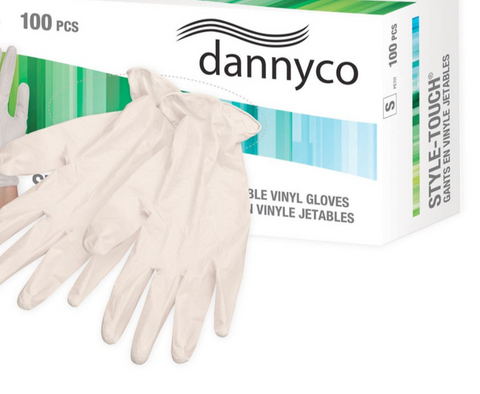 Dannyco Disposable Vinyl Gloves Large