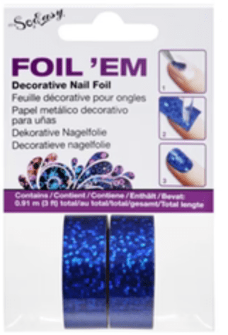 Blue Holographic Triangles Foil Em - DK BEAUTY