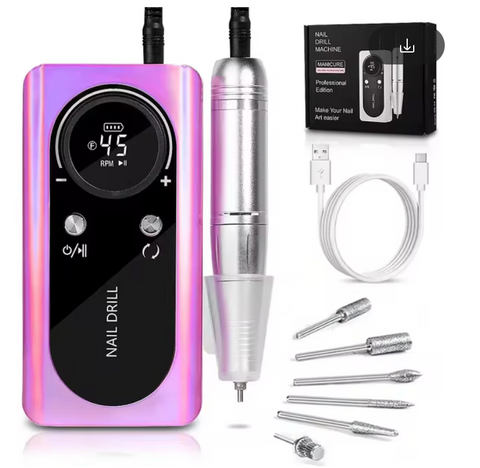 Portable Electric File - Rechargeable 45K RPM