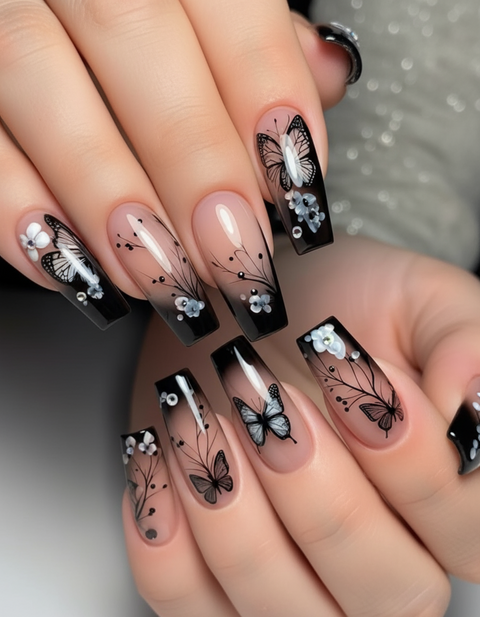 Designed Full Cover Nail Tips