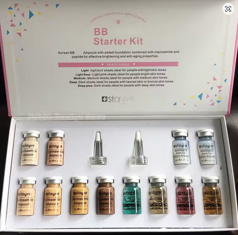 Korean Cosmeceutical 12 Piece BB Glow Starter Kit Mixed