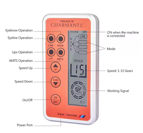 Charmant II PMU & Tiny Tattoo Machine (Pink)
