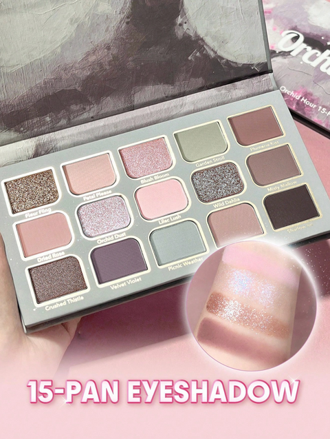15 Pan Eyeshadow Palette Matte + Glitter