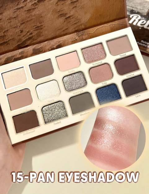 15 Pan Eyeshadow Palette Matte + Glitter