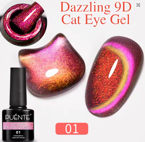 Dazzling 9D Flashing Magnetic Gel