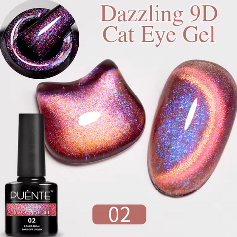 Dazzling 9D Flashing Magnetic Gel