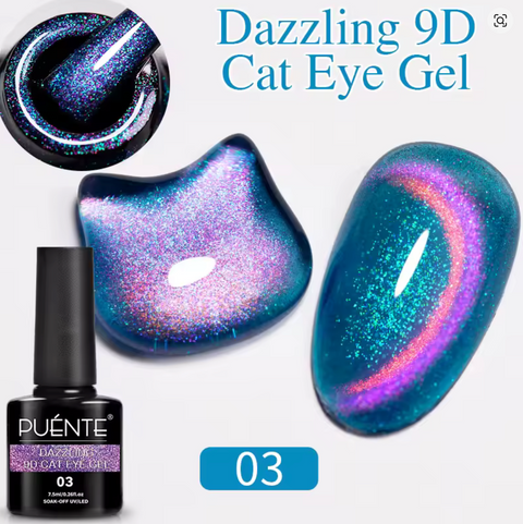 Dazzling 9D Flashing Magnetic Gel