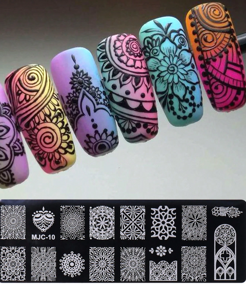 Nail Stamping Plate — Mandala Design