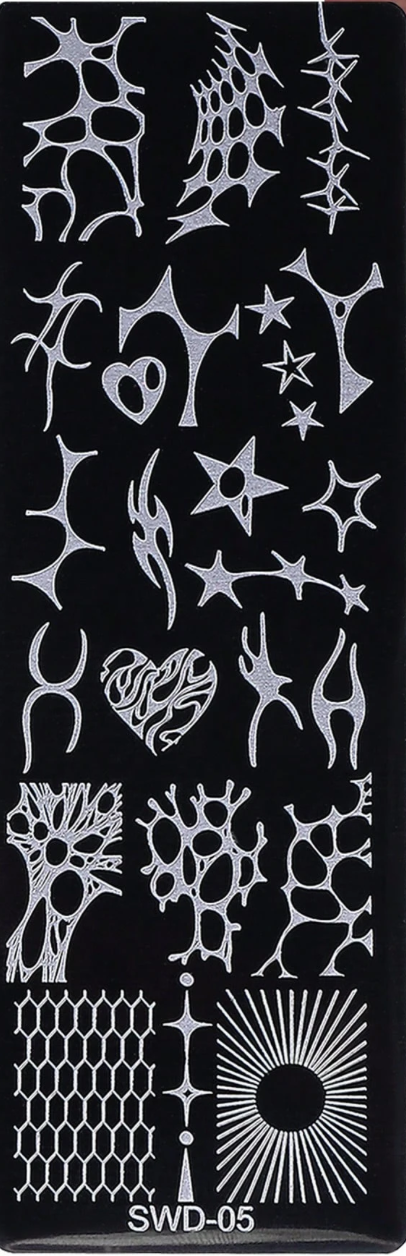 Nail Stamping Plate — Y2K Punk
