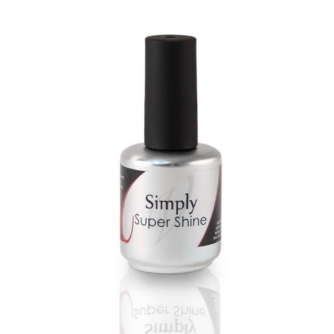en Vogue simply super shine, high shine hard gel top coat bottle