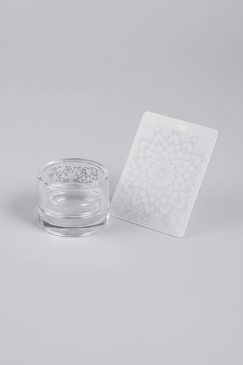 Super Sticky Silicone Stamping Button & Scraper - DK BEAUTY